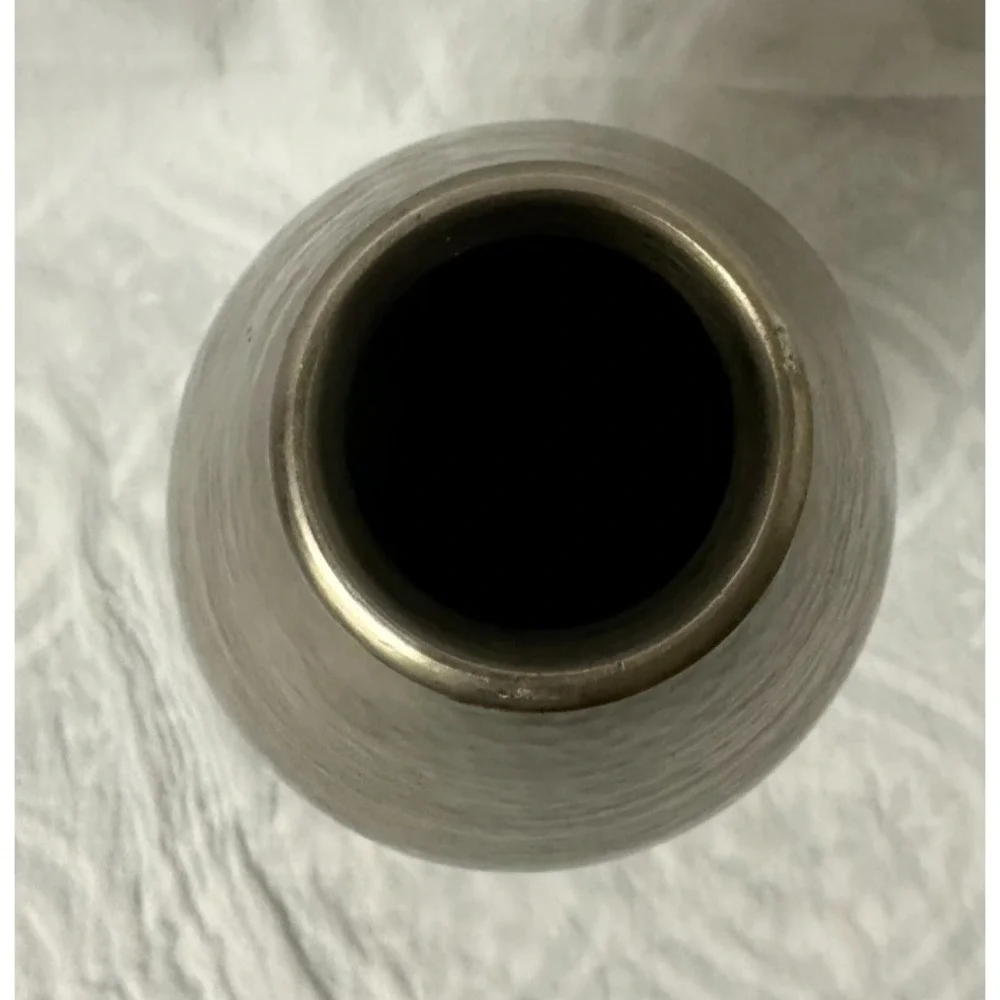 SAS Living Hammered Metal Bud Vase Silver/Champagne 14